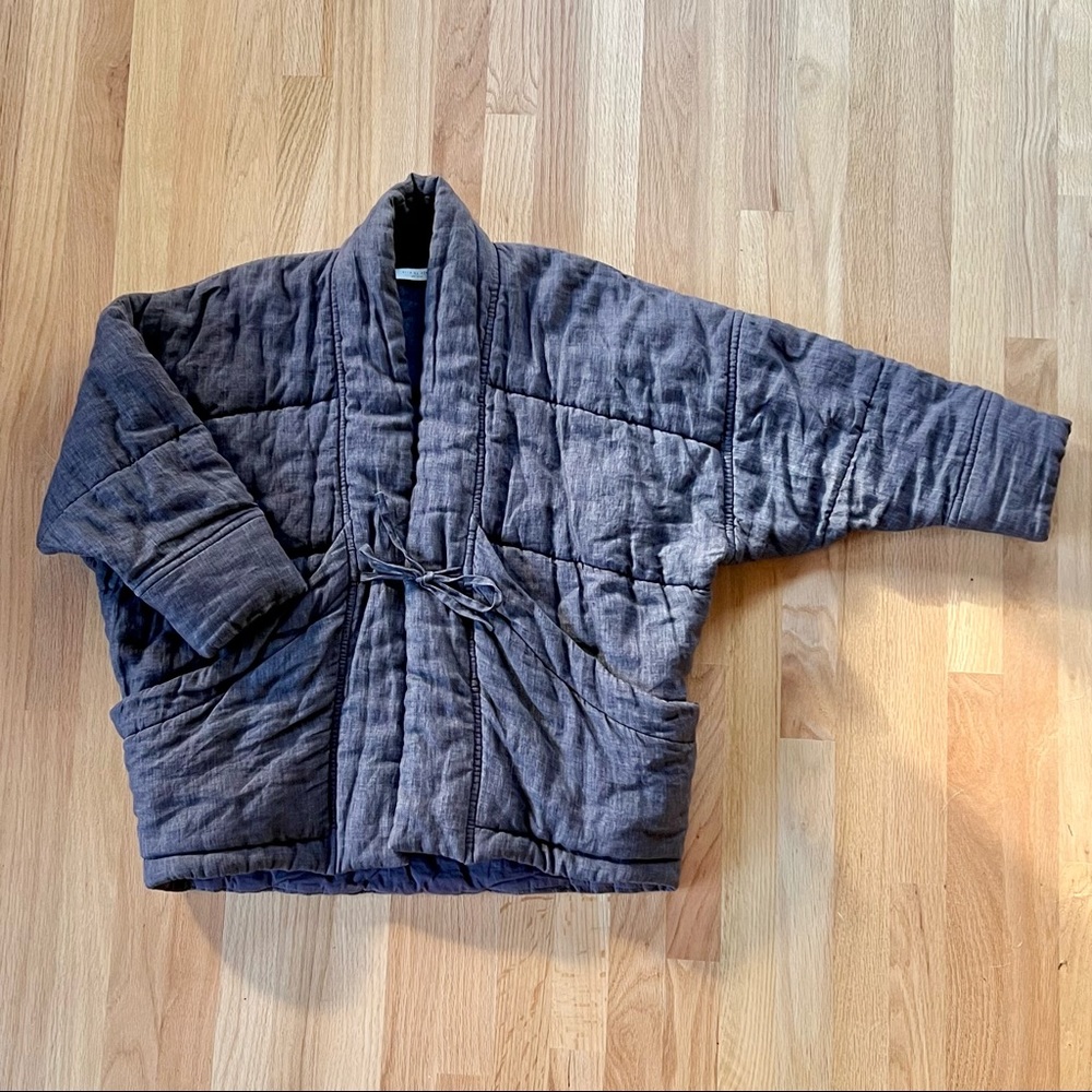7115 by szeki sumo puffer • blue linen • xs
